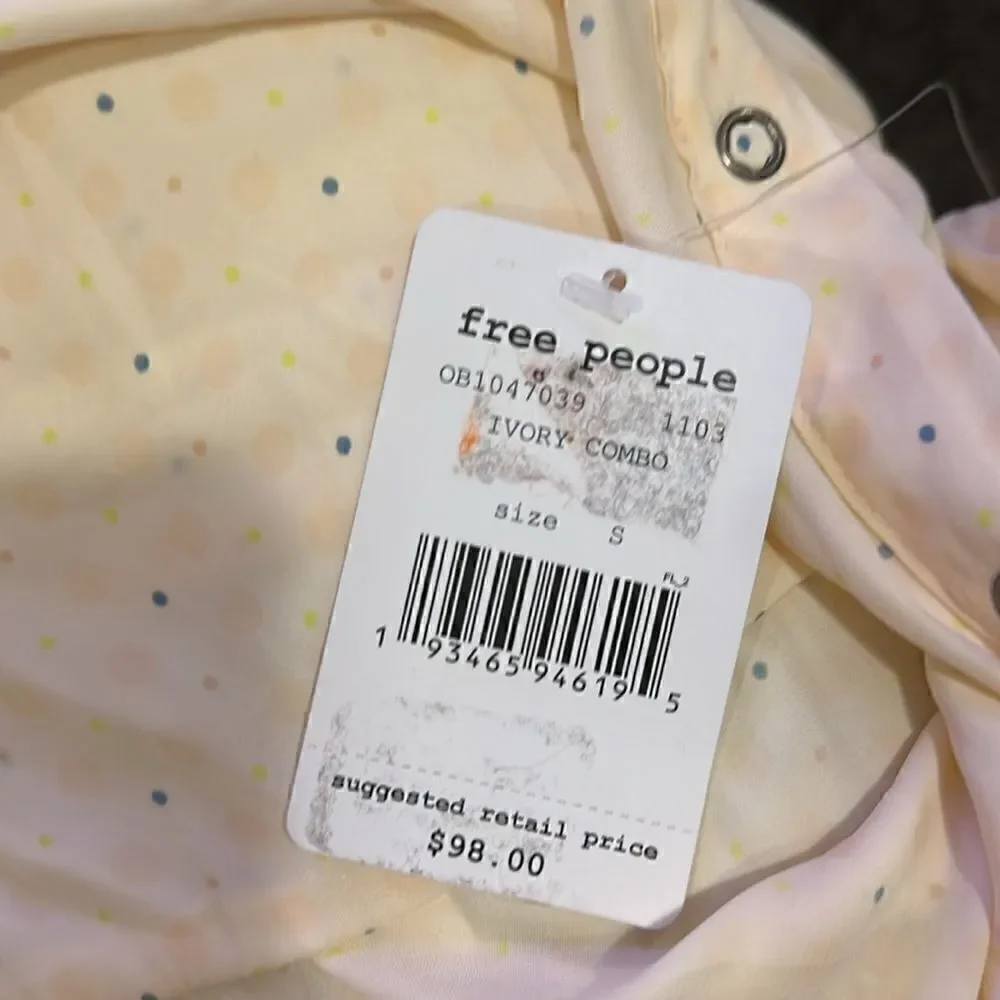 NWT Free People Women’s Button Top